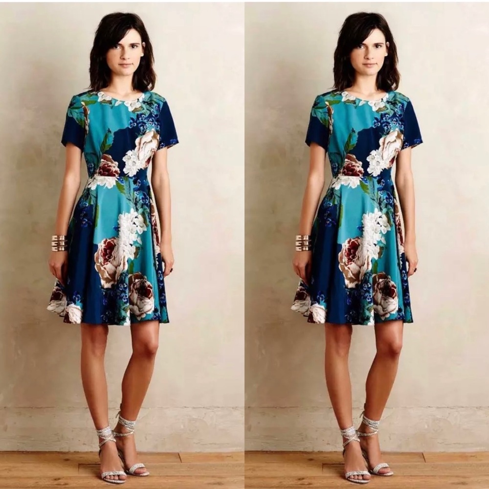 ANTHROPOLOGIE COREY LYNN CALTER PAEONIA DRESS